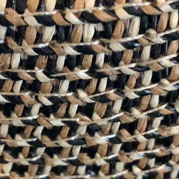 NWT COOL FASHION Brand Brown and tan adjustable hat w turquoise multi stone band - Picture 11 of 11